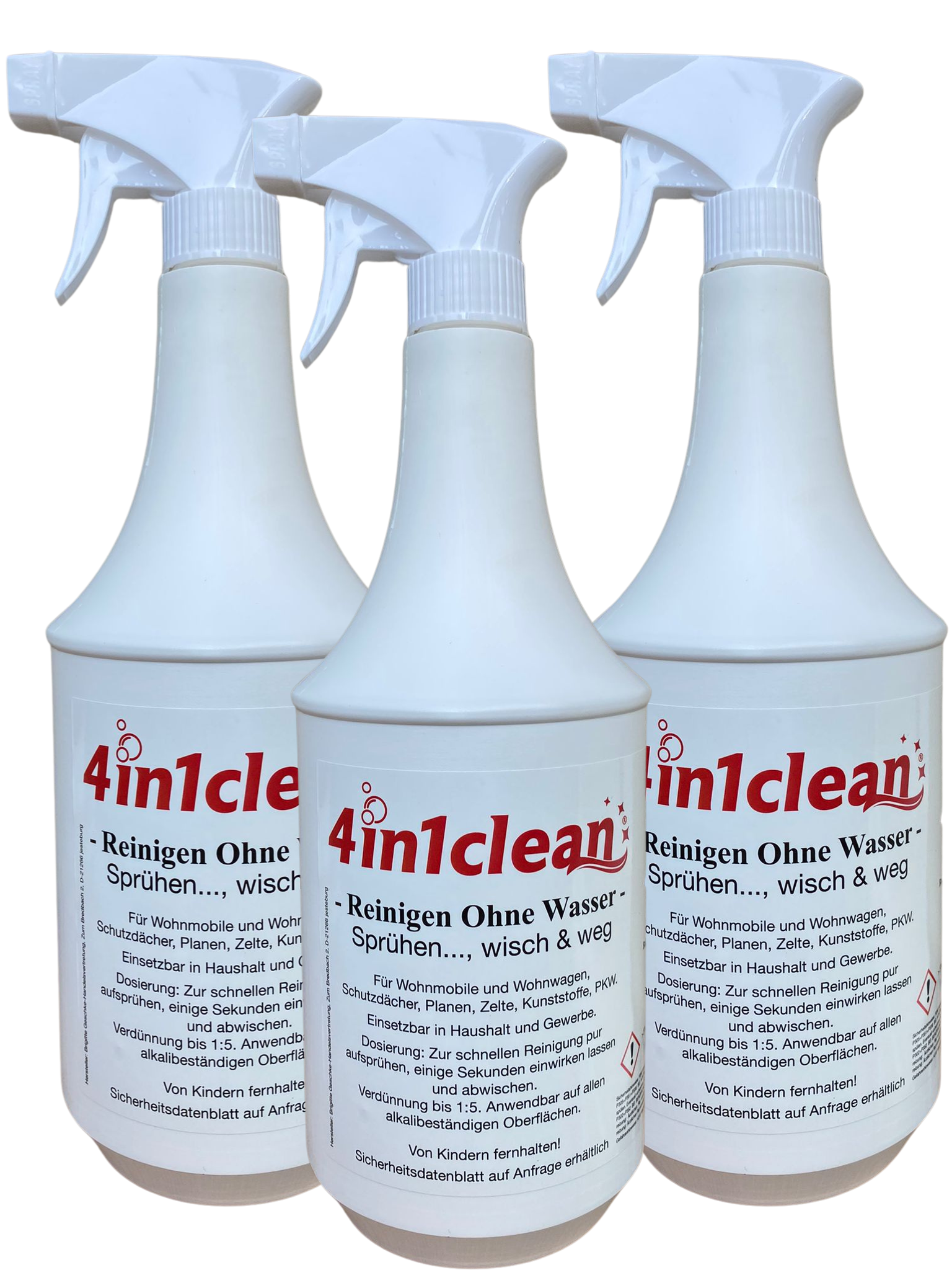 4in1clean – Zestaw oszczędnościowy 3-pak – 3 × 1000 ml